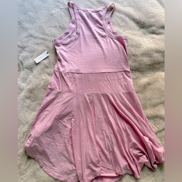 NWT Anthropologie Daily Practice Half Pipe Mini Dress Ballet Pink Size M - Picture 8 of 10